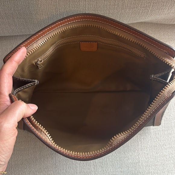 Celine Brown and Tan Vintage Pouch - Picture 8 of 10